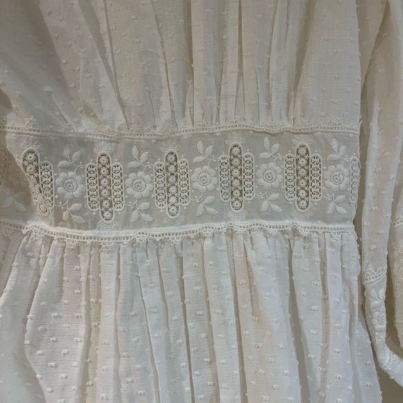 Zimmermann Floral Lace Dotted Mini Dress. - Picture 9 of 10